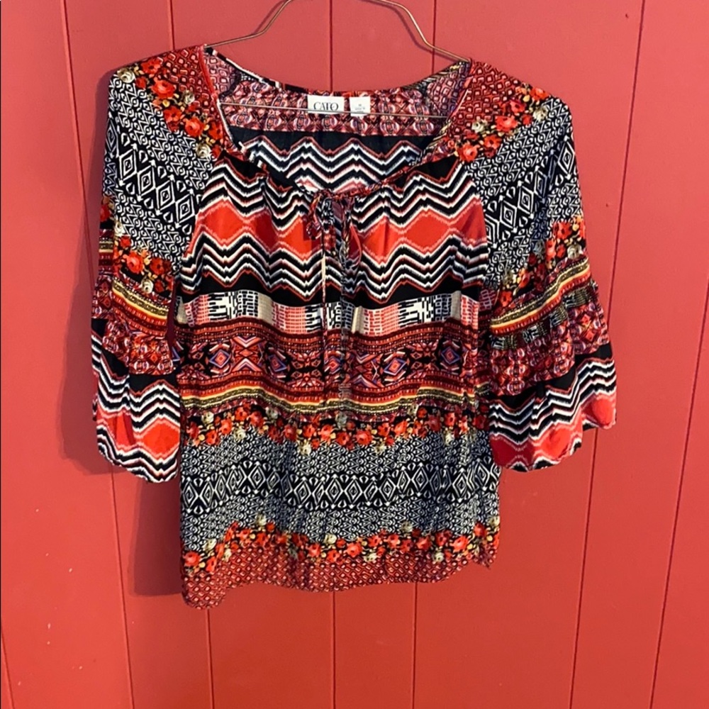 Patterned Cato Blouse